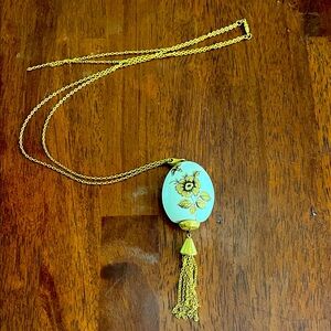 Lord Nelson Staffordshire pottery pomander necklace